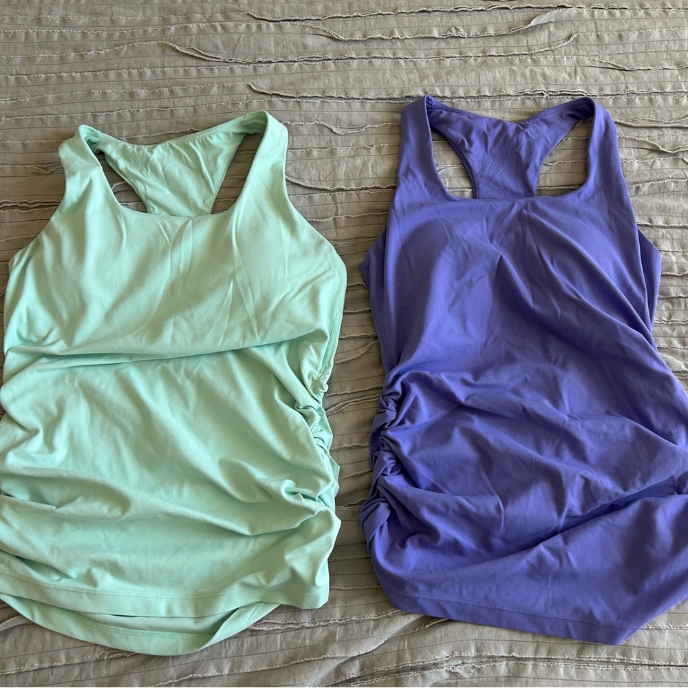 CRZ YOGA butterluxe womens maternity tank set of 2!